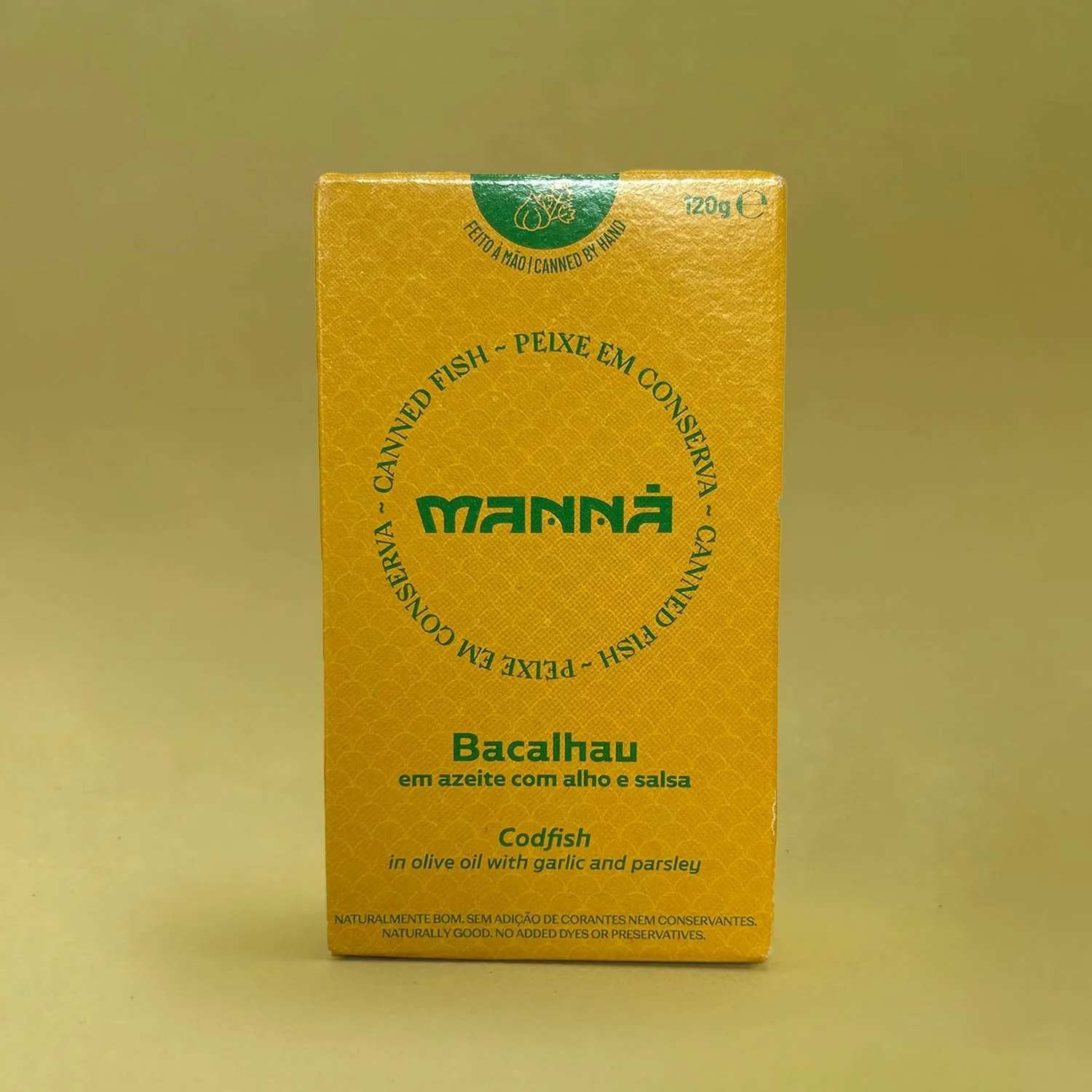 Manná Codfish in Olive Oil with Garlic and Parsley