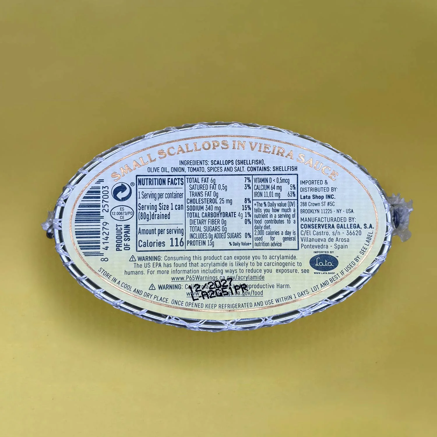 Paco Lafuente Small Scallops in Vieira Sauce - Image 4