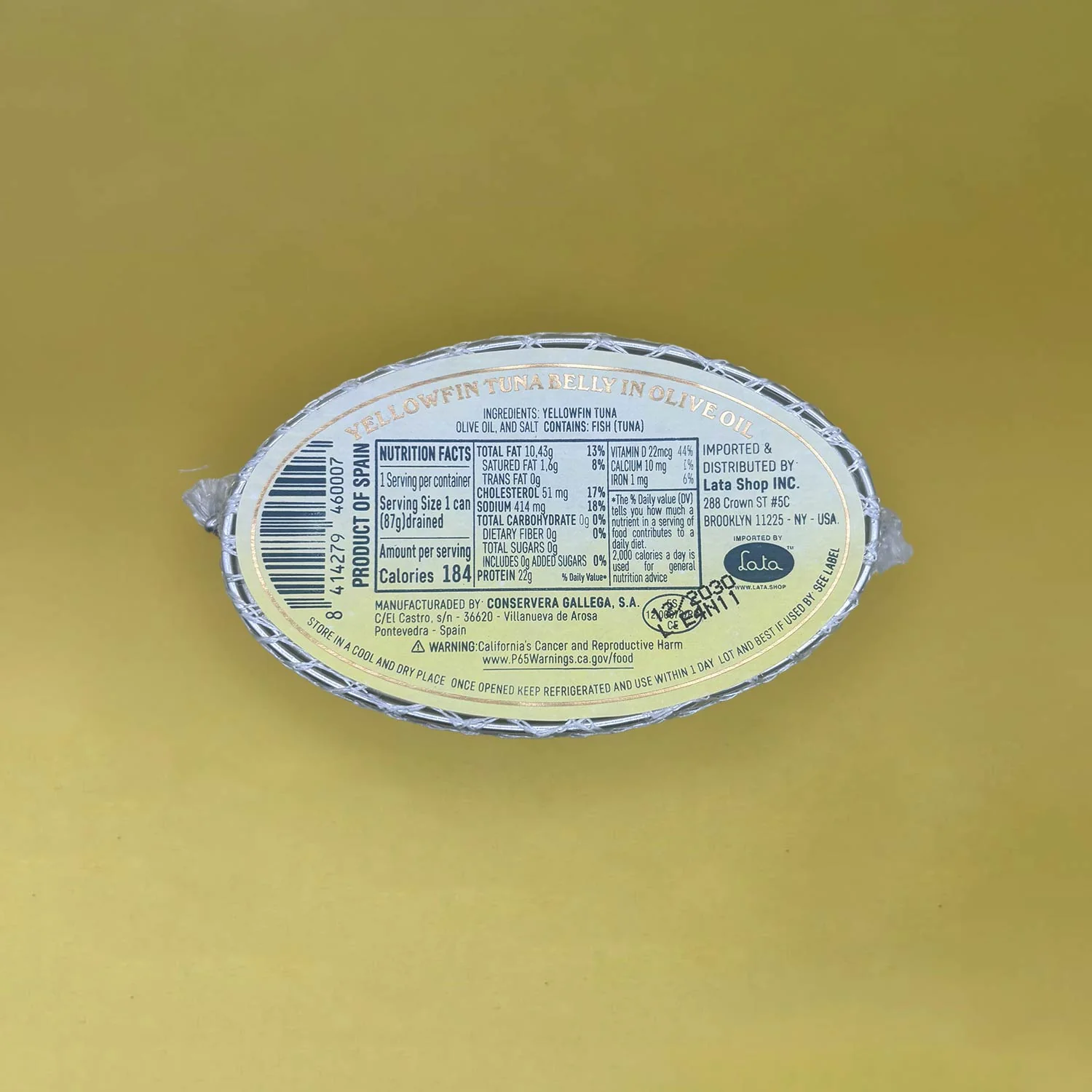 Paco Lafuente Yellowfin Tuna Belly in Olive Oil - Image 2